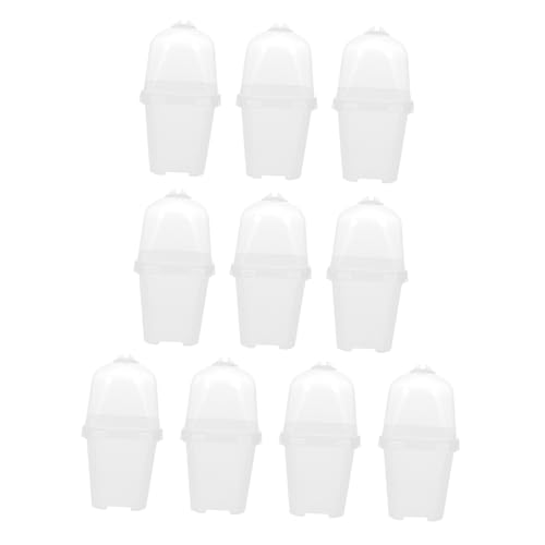 Cabilock 10sätze Pflanzenanzucht Abdeckungen Teiliges Aus Robustem Halbdurchsichtigem Kunststoff Für Anzucht Von Sämlingen Und Pflanzen Im Innen Und Außenbereich Für Balkon Und Cabilock 10sätze Pflanzenanzucht Abdeckungen Teiliges Aus Robustem Halbdurchsichtigem Kunststoff Für Anzucht Von Sämlingen Und Pflanzen Im Innen Und Außenbereich Für Balkon Und von Cabilock