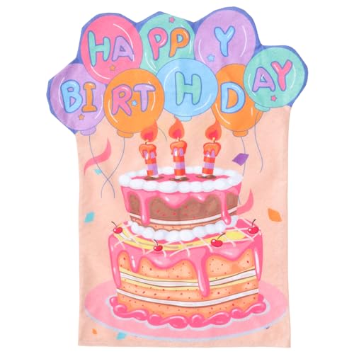 Cabilock Geburtstag Stuhl Abdeckung geburtstagsstuhl sitzabdeckung Geburtstagsstuhlabdeckung für Party Bürodekoration Ornament Geburtstag Stuhl Abdeckung Stuhlbezug Geburtstagskuchen von Cabilock