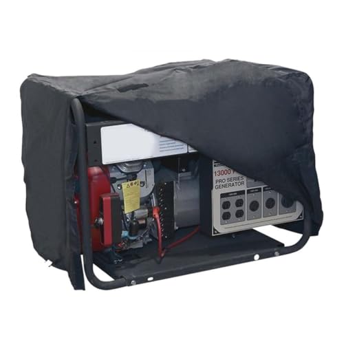 Cabilock wasserdichte Generator Abdeckung, Staubdicht Und Uv-Schutz, Robuste Oxford-StoffhüLle FüR Outdoor Stromgenerator, Schwarz, 25.98 X 20.08 X 20.08 Zoll von Cabilock