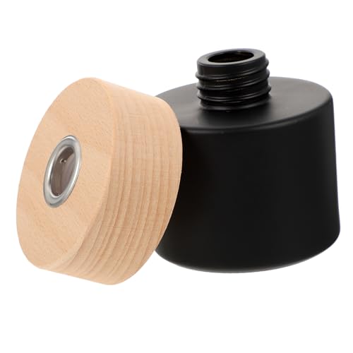 Cabilock Glas Diffuser Flasche Schwarz mit Holzdeckel Nachfüllbar Stabile Aromatherapie Flasche für Wohnzimmer Schlafzimmer Büro Dekorativ und Praktisch Cabilock Glas Diffuser Flasche Schwarz mit Holzdeckel Nachfüllbar Stabile Aromatherapie Flasche für Wohnzimmer Schlafzimmer Büro Dekorativ und Praktisch von Cabilock
