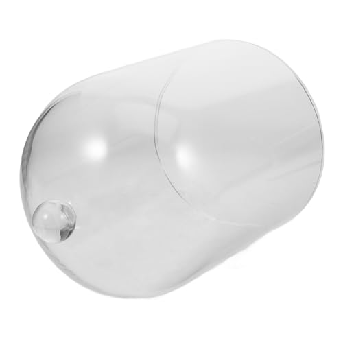 Cabilock Glas Dome Display Cover Transparent Flower Cover Glasvitrine Wohnzimmertisch Deko Staubschutz für Konservierte Blumen Valentinstag von Cabilock