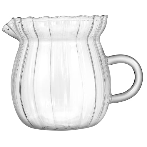 Cabilock Glas Milchkännchen aus Hochborosilikat Spitz Ausguss Hitzebeständig Stilvolles Sahnekännchen für Milchaufschäumen Kaffee Tee Vielseitiger Küchenhelfer Transparent Robust Cabilock Glas Milchkännchen aus Hochborosilikat Spitz Ausguss Hitzebeständig Stilvolles Sahnekännchen für Milchaufschäumen Kaffee Tee Vielseitiger Küchenhelfer Transparent Robust von Cabilock