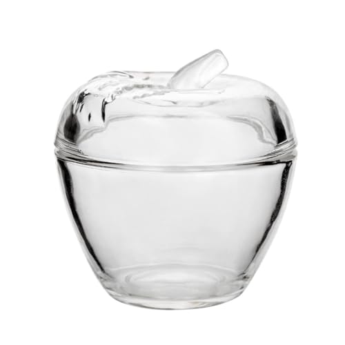 Cabilock Weihnachten Zuckerdose Bonbonglas mit Deckel: Glas Glasbehälter Glasdosen Bonbongeschirr Bonbonniere Süßigkeiten Tablett für Party Dekorative Bonbonbuffet von Cabilock