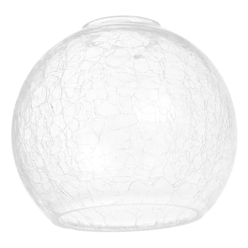 Cabilock Glasklarer Lampenschirm mit Riss Ersatzglas für Pendelleuchte Robustes Glas Moderne und Retro Stile Runde Kugelform Einsetzbar von Cabilock