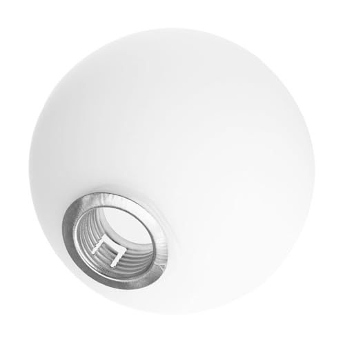 Cabilock Glaskugel Lampenschirm Rundes Glas Lampenschirm Ersatz Für Tischlampen Pendelleuchten Modernes Design Weißer Für Büro Und Zuhause Beleuchtung von Cabilock