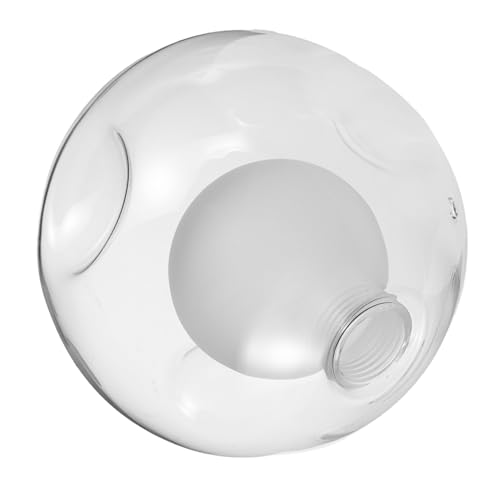 Cabilock Glaslampenschirm Kugel Ersatz Lampenschirm Doppelglas Fassung Rund Lampenabdeckung für Deckenventilator Stehlampe Wohnzimmer Pendelleuchte Wandleuchte von Cabilock