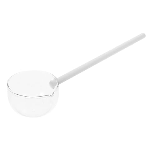 Cabilock Glaslöffel Glaswasserlöffel Löffel Mit Langem Griff Teelöffel Im Japanischen Stil Handgehaltener Dessertlöffel Tee Servierlöffel Mehrzweck Suppenlöffel Aus Glas von Cabilock