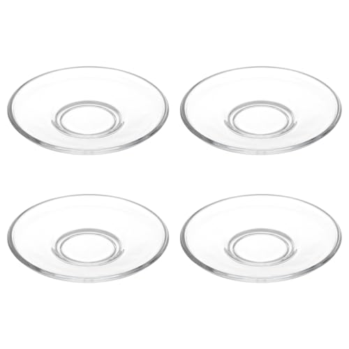 4 Stück Transparente Glas Untertassen 9X9Cm Vielseitige Kleine Teller Für Tee Kaffee Snacks Und Desserts Praktisches Design Für Zuhause 4 Stück Transparente Glas Untertassen 9X9Cm Vielseitige Kleine Teller Für Tee Kaffee Snacks Und Desserts Praktisches Design Für Zuhause von Cabilock