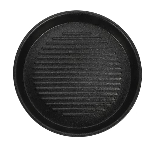 Grillplatte Gaskocher Gaskocher Grillplatte Gusseisen Steak Platte Gasgrill BBQ Grillpfanne Eisen Grill Pan Küchengeräte Kochwerkzeug für Küche Zuhause Outdoor Camping Grillzubehör 21.5CM von Cabilock