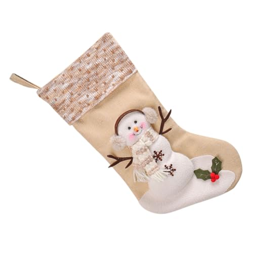 Cabilock Großer Weihnachtsstrumpf Bunte Weihnachtsdeko zum Aufhängen Vielseitig Einsetzbar als Geschenkbeutel und Ornament für Weihnachtsbaum aus Strapazierfähigem Großzügiger Stauraum für von Cabilock