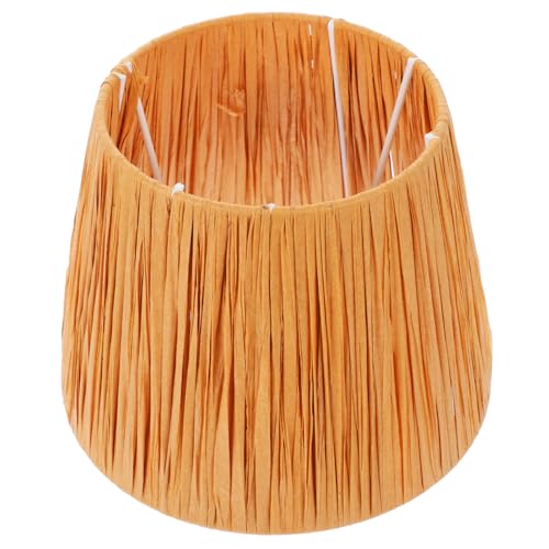 Cabilock Hängender Lampenschirm aus Papiergeflecht Retro Lampenabdeckung für Deckenleuchten Woven Light Cover für Rustikale und Moderne Einrichtungsstile für Wohn und Esszimmer Dekoration von Cabilock