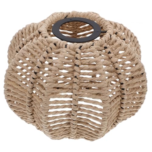 Cabilock Hängender Lampenschirm aus Papierseil im Boho Stil Vintage Pendelleuchte für Wohnzimmer und Schlafzimmer Handgewebt Warmes Licht für Einladende Cabilock Hängender Lampenschirm aus Papierseil im Boho Stil Vintage Pendelleuchte für Wohnzimmer und Schlafzimmer Handgewebt Warmes Licht für Einladende von Cabilock
