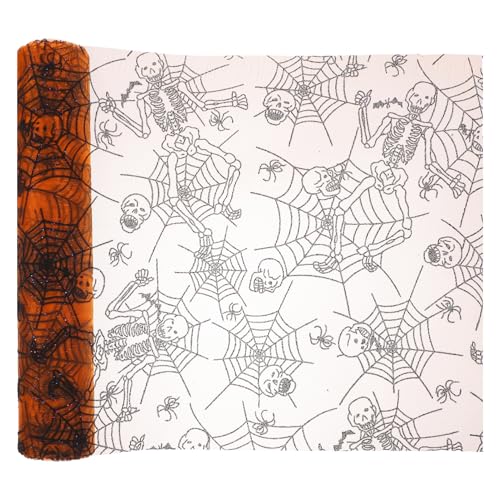 Cabilock Halloween-Tischdecke 458 X 28cm Rechteckige Tischdecke In Gothic- Für Halloween-Tischdekorationen Und Süßes-Oder-Saures-Treffen Cabilock Halloween-Tischdecke 458 X 28cm Rechteckige Tischdecke In Gothic- Für Halloween-Tischdekorationen Und Süßes-Oder-Saures-Treffen von Cabilock