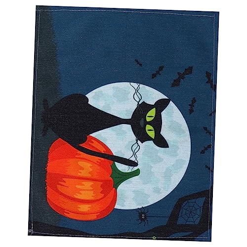Cabilock Halloween Tischset Aus Baumwolle Und Leinen Tischdecke Partyzubehör Orange von Cabilock