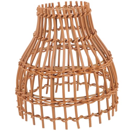 Cabilock Handgefertigter Geflochtener Lampenschirm Imitation Rattan Deckenleuchte Vielseitiger Lampenüberzug für Wohnzimmer Schlafzimmer Restaurant Warme Beleuchtung Cabilock Handgefertigter Geflochtener Lampenschirm Imitation Rattan Deckenleuchte Vielseitiger Lampenüberzug für Wohnzimmer Schlafzimmer Restaurant Warme Beleuchtung von Cabilock