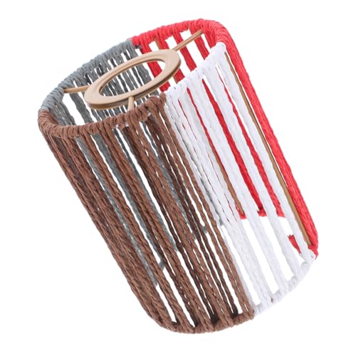 Cabilock Handgewebter Papierseil Lampenschirm Klein Boho Stil Robuster Dekorativer Mini Lampenschirm für Stehlampe Pendelleuchte und Wandleuchte Einfache Montage Leichtes Design von Cabilock