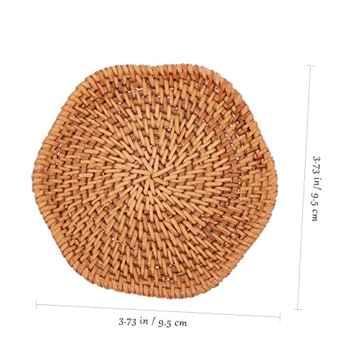 Cabilock Handgewebter Rattan Untersetzer Hitzebeständige Natürliche Cup Cushion Tischdeko Eleganter Kreativer Wärmeschutz für Zuhause Büro Hotel Vielseitig Einsetzbar Cabilock Handgewebter Rattan Untersetzer Hitzebeständige Natürliche Cup Cushion Tischdeko Eleganter Kreativer Wärmeschutz für Zuhause Büro Hotel Vielseitig Einsetzbar von Cabilock