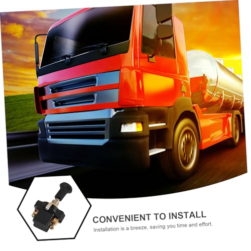 Cabilock Handzug Lichtschalter für Lkw Robuster Metall PVC Abs Scheinwerfer Schalter mit Motorzündung Langlebiger Zugschalter für Fahrzeugbeleuchtung von Cabilock