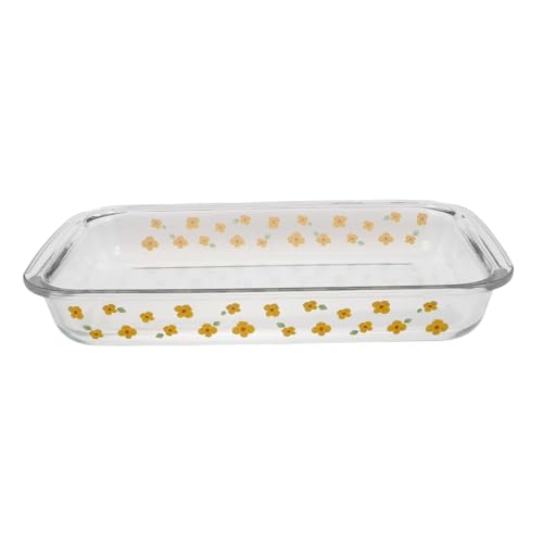 Cabilock Hochtemperaturbeständiges Glas Backblech Auflaufform aus Glas Lasagne Pan Dampfpfanne Fischplatte Transparent Cabilock Hochtemperaturbeständiges Glas Backblech Auflaufform aus Glas Lasagne Pan Dampfpfanne Fischplatte Transparent von Cabilock