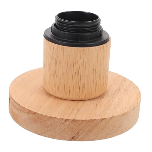 Cabilock Holz Deckenleuchte Lampenfassung Ersatz Holzsockel für Diy Pendelleuchten Universeller Sockel Geeignet für Wohnzimmer Schlafzimmer und Essbereich Einfache Montage Design mit von Cabilock