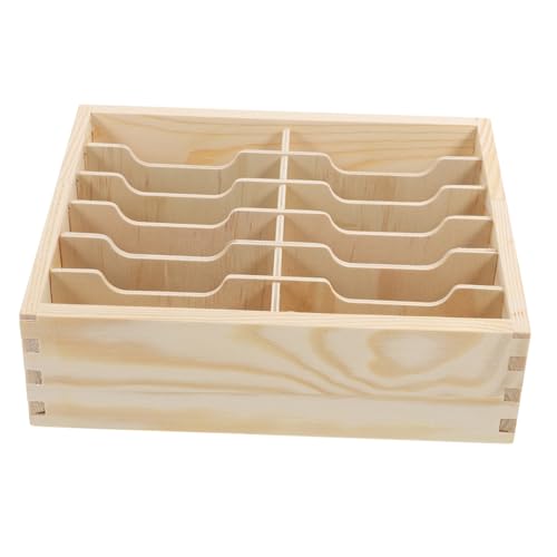 Cabilock Holz Fächer Handy Aufbewahrungsbox Desktop Organizer Platzsparend Vielseitig für Büro Klassenzimmer Zuhause Mobile Phone Storage Box mit Hochwertiger Verarbeitung von Cabilock