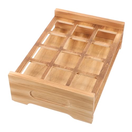 Cabilock Holz Getränkehalter für Schnapsgläser Organizer für Weingläser Serviertablett aus Holz Schützt Tischoberflächen für Zuhause und Veranstaltungen von Cabilock