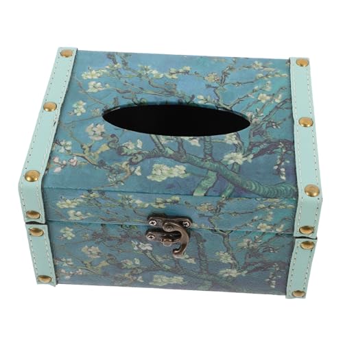 Cabilock Holz Rechteckige Taschentuchbox Abdeckung Eleganter Serviettenhalter für Zuhause Büro und Auto mit Großem Fassungsvermögen für Standard Taschentücher Einfach zu Reinigen und von Cabilock