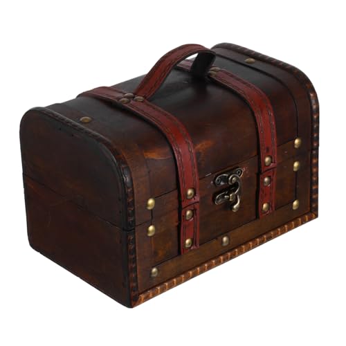 Cabilock Holz Schatztruhe Mit Deckel Aufbewahrungsbox Im Vintage-Stil Kleine Schmucktruhe Organizer Für Heimdekoration Für Andenken Und Sammlerstücke Cabilock Holz Schatztruhe Mit Deckel Aufbewahrungsbox Im Vintage-Stil Kleine Schmucktruhe Organizer Für Heimdekoration Für Andenken Und Sammlerstücke von Cabilock