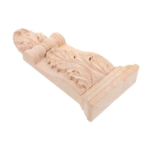 Cabilock Holzsäulen Konsolen aus Massivem Holz Fein Geschnitzt Europäischer Stil Dekorative Holzstütze Einfach zu Montieren Vielseitig für Wohn und Restaurantausstattung von Cabilock