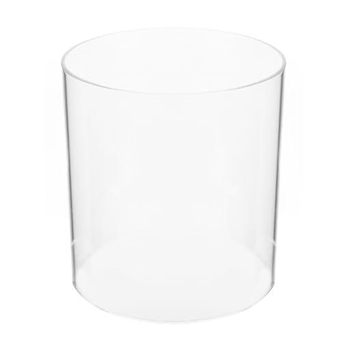 Cabilock Hurricane-Kerzenhalterhülse 8 X 8 X 8 cm Offene Glaszylinder-Kerzenkuppel Bodenlose Kerzenabdeckung Klare Schornstein-Schattenröhrenabdeckung Für Hochzeitstischdekoration von Cabilock
