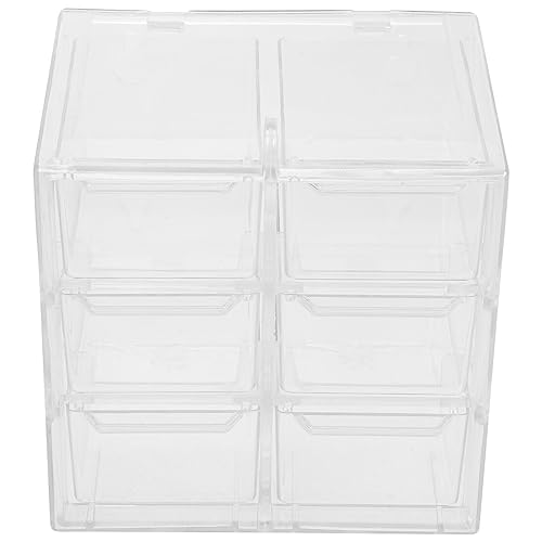 Cabilock Kasten Transparente Schubladenbox Büro-schreibtischschubladen Kleine Desktop-schubladen Büro-Schule-Desktop-Organizer Mini-Desktop-Organizer P.s Bilden Student Kleiner Schreibtisch von Cabilock