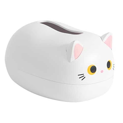 Cabilock Katzen Taschentuchbox Weiß Verschleißfeste Serviettenbox Dekorativer Haushalts Spender Leichtes Wiederverwendbares Design für Wohnzimmer Büro und Shop Cabilock Katzen Taschentuchbox Weiß Verschleißfeste Serviettenbox Dekorativer Haushalts Spender Leichtes Wiederverwendbares Design für Wohnzimmer Büro und Shop von Cabilock