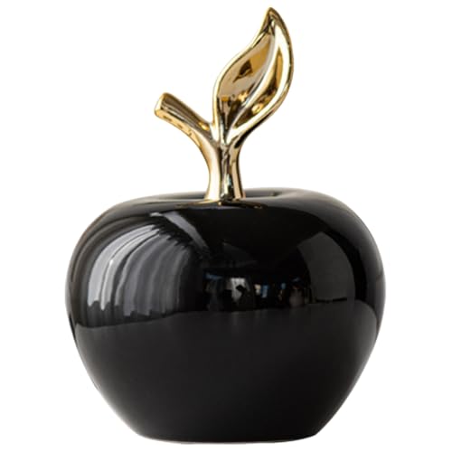 Cabilock Keramik Apfel Deko Figuren Schwarz: Porzellan Tischdeko Objekt Früchte Elegante Keramikäpfel als Hingucker für ihre Tischdeko - auffälliges Deko-Obst als Sideboard Arrangement Cabilock Keramik Apfel Deko Figuren Schwarz: Porzellan Tischdeko Objekt Früchte Elegante Keramikäpfel als Hingucker für ihre Tischdeko - auffälliges Deko-Obst als Sideboard Arrangement von Cabilock