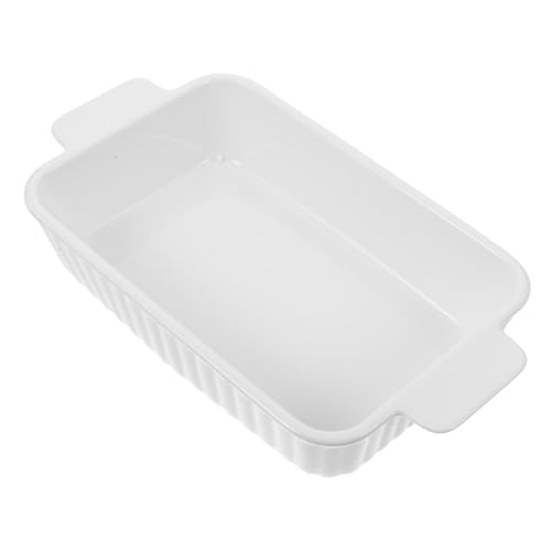 Cabilock Keramik Backform Rechteckig Klein Ofenfest Doppelgriffig Vielseitig für Auflauf Lasagne Salat und Brot Hitzebeständig Spülmaschinengeeignet Dekorativer Servierteller Cabilock Keramik Backform Rechteckig Klein Ofenfest Doppelgriffig Vielseitig für Auflauf Lasagne Salat und Brot Hitzebeständig Spülmaschinengeeignet Dekorativer Servierteller von Cabilock