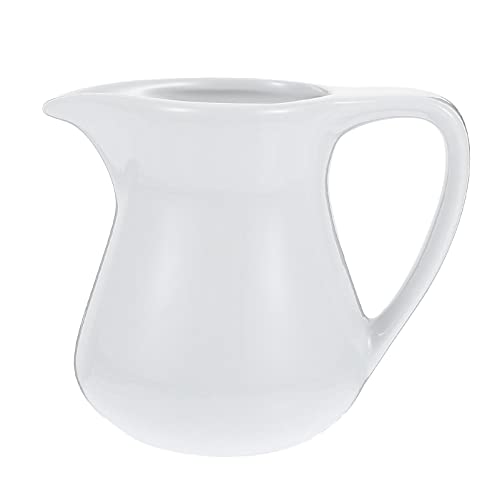 Cabilock Keramik Kanne Porzellan Krug 200ML Milchkännchen Kleine Kaffeekanne Milchkanne Teekanne Sahnekännchen Soßenkanne Wasserkanne Saucen Schälchen Milch Karaffe Sauciere für Kaffee Wasser von Cabilock
