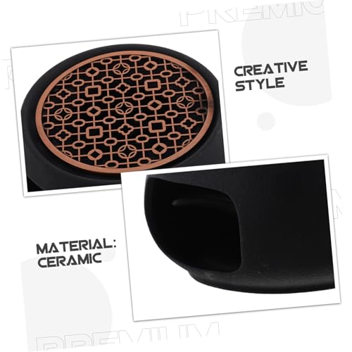 Cabilock Keramik Teewärmer mit Teelicht Stövchen Retro Design Tragbarer Teehalter für Zuhause Vielseitig als Kaffee Milchwärmer Geeignet Praktisches Geschenk für Teeliebhaber von Cabilock