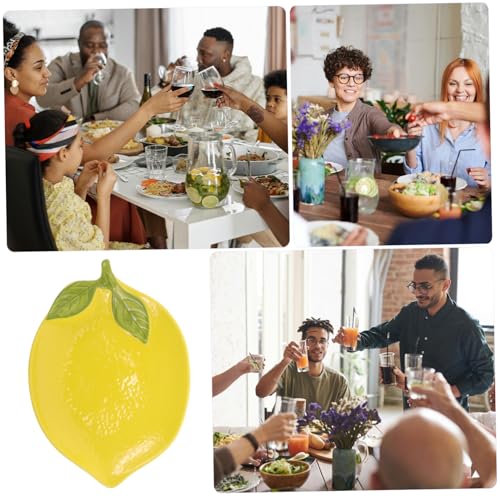 Cabilock Keramik Zitronenteller Lebensmittel Servierteller Dessert Salatschale Kreatives Obstgeschirr Küchenplatte Haushaltsschale Praktisch Attraktiv Cabilock Keramik Zitronenteller Lebensmittel Servierteller Dessert Salatschale Kreatives Obstgeschirr Küchenplatte Haushaltsschale Praktisch Attraktiv von Cabilock