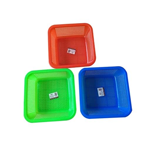 12 Stück Aufbewahrungskorb Kunststoff,13.5 * 13.5 * 4.5CM Bunt Schrank Organizer Küche Stapelbare Körbe Aufbewahrung Küchenschrank Box Korb（Zufällige Farbe） von Cabilock