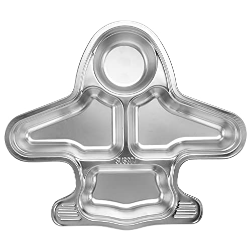 Cabilock Kinderteller Unterteilt Edelstahl Flugzeug Form Menü Tablett Menüteller Kinder Esslernteller Fütterungsschale Geschirrteller Trennteller Kantinentablett Kindergeschirr für Baby Kinder Cabilock Kinderteller Unterteilt Edelstahl Flugzeug Form Menü Tablett Menüteller Kinder Esslernteller Fütterungsschale Geschirrteller Trennteller Kantinentablett Kindergeschirr für Baby Kinder von Cabilock