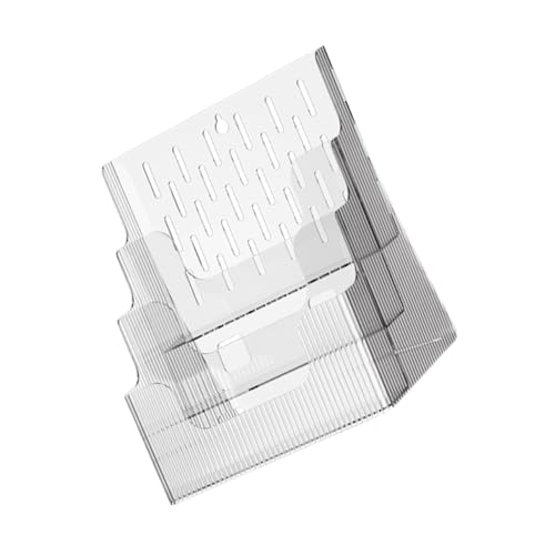Cabilock Klarer Broschürenhalter für Desktop Stabiler Aufbewahrungsorganizer für Flyer und Literatur Leichtes und Design für Büro und Schule Cabilock Klarer Broschürenhalter für Desktop Stabiler Aufbewahrungsorganizer für Flyer und Literatur Leichtes und Design für Büro und Schule von Cabilock