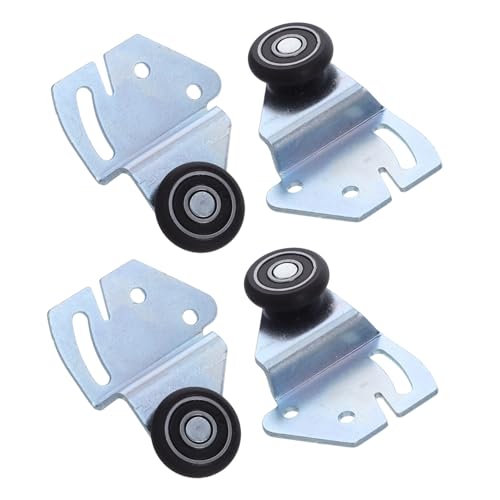 Cabilock Kleiderschrank mit Nylonlaufrädern Geräuscharm Hohe Tragkraft Einfache Montage Langlebige Schrank-schiebetür-hardware für Schlafzimmer und Büro von Cabilock