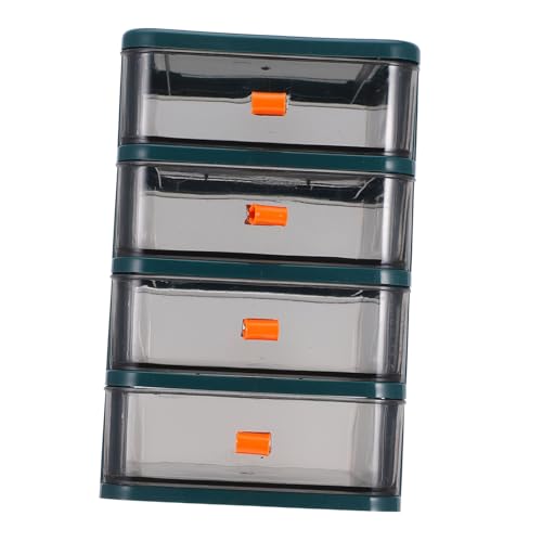 Cabilock Klein Stapelbare Aufbewahrungsbox mit Transparenten für Schreibtisch und Zuhause Organizer für Büro Schminktisch und Kleine Räume von Cabilock
