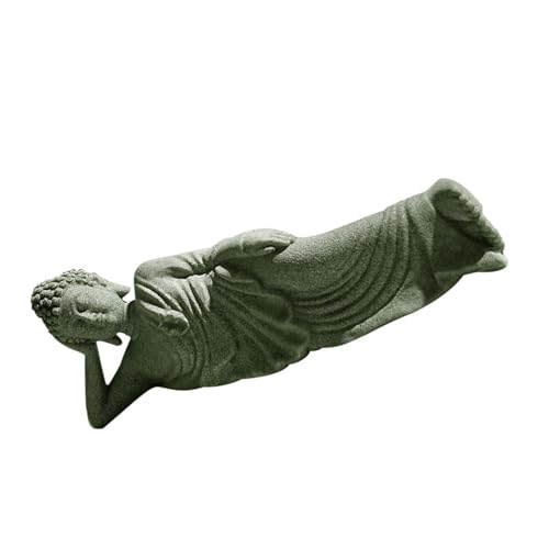 Cabilock Kleine Buddha Skulptur Wetterfeste Gartendeko und Aquarium Ornament Zarte Desktop Buddha Statue für Home Office Meditative Zen Dekoration Dekoratives Feng Shui Accessoire von Cabilock