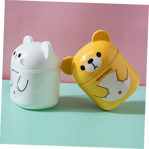 Cabilock Kleiner Desktop Abfalleimer mit Deckel Kunststoff Müllbehälter in Cartoon form Leichter Tischmülleimer für Büro Schlafzimmer Platzsparend und Vielseitig Einsetzbar Cabilock Kleiner Desktop Abfalleimer mit Deckel Kunststoff Müllbehälter in Cartoon form Leichter Tischmülleimer für Büro Schlafzimmer Platzsparend und Vielseitig Einsetzbar von Cabilock