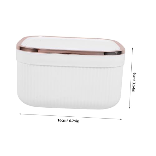 Cabilock Kleiner Desktop mülleimer mit Deckel Kompakter Tischabfalleimer für Küche und Büro Geruchsdichter Platzsparender Desktop abfallbehälter für Saubere Arbeitsflächen Cabilock Kleiner Desktop mülleimer mit Deckel Kompakter Tischabfalleimer für Küche und Büro Geruchsdichter Platzsparender Desktop abfallbehälter für Saubere Arbeitsflächen von Cabilock