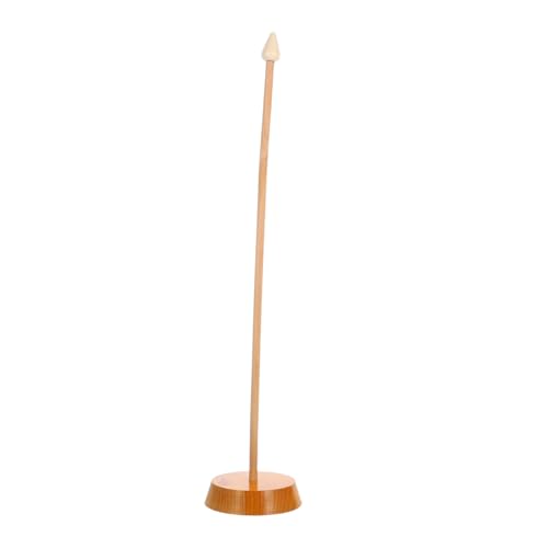 Cabilock Kleiner Flaggenhalter Aus Holz Flaggenmast Mit Sockel Für Innenbereich Kompakter Flaggenständer Für Schreibtisch Stehender Fahnenmast Für Büro Und Ausstellungstisch von Cabilock