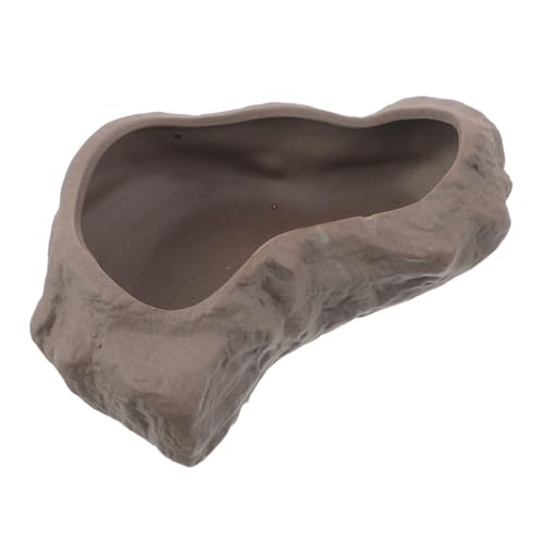 Cabilock Kleiner Keramik-pflanztopf Für Sukkulenten Steinförmiger Bonsai-Topf Ohne Abflussloch Pflanzenbehälter in Felsenform Für Inneneinrichtung von Cabilock