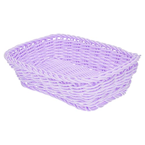 Cabilock Gemüsekorb Körbe Wicker K?rbe Gewebt Obstk?rbe Weihnachtsfeier Sü?igkeiten Korb Servierfach Gewebt Brotkorb für zu Hause Küchengeschenke Lila Desktop-Aufbewahrungskorb Cabilock Gemüsekorb Körbe Wicker K?rbe Gewebt Obstk?rbe Weihnachtsfeier Sü?igkeiten Korb Servierfach Gewebt Brotkorb für zu Hause Küchengeschenke Lila Desktop-Aufbewahrungskorb von Cabilock
