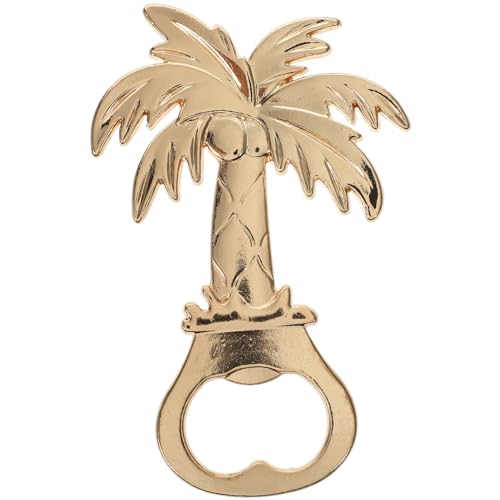 Cabilock Kokosnussbaum-Flaschenöffner Bierflaschenöffner Palmen-Flaschenöffner Getränkedeckelöffner Hawaiianische Partygeschenke Gästedusche Rückgabegeschenke Souvenir Golden von Cabilock
