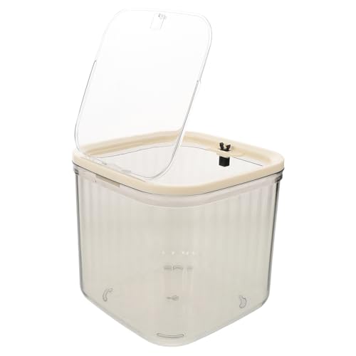 Cabilock Kompakte Mini Desktop Mülltonne mit Abnehmbarem Deckel Robuster Kunststoff Abfalleimer für Büro Wohnzimmer Tisch Platzsparend und Benutzerfreundlich Transparentes Design von Cabilock